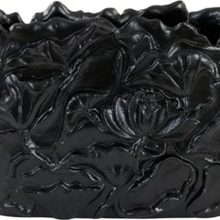 Vaas - PALESA - 35x6x25cm - Zwart