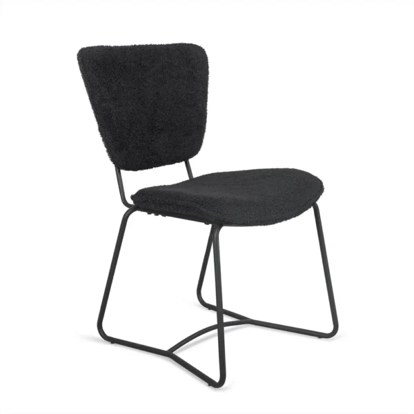 Eetkamerstoel Amy (set van 2) - Zwart - Afbeelding 2