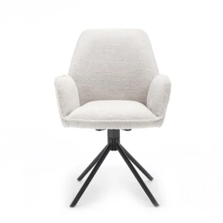 Eetkamerstoel Noah (set van 2) - Boucle Beige
