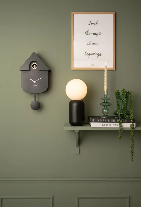 Karlsson Modern Cuckoo Koekoeksklok - Zwart - Afbeelding 2