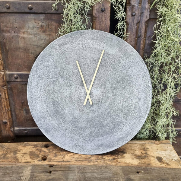 Wandklok zilver