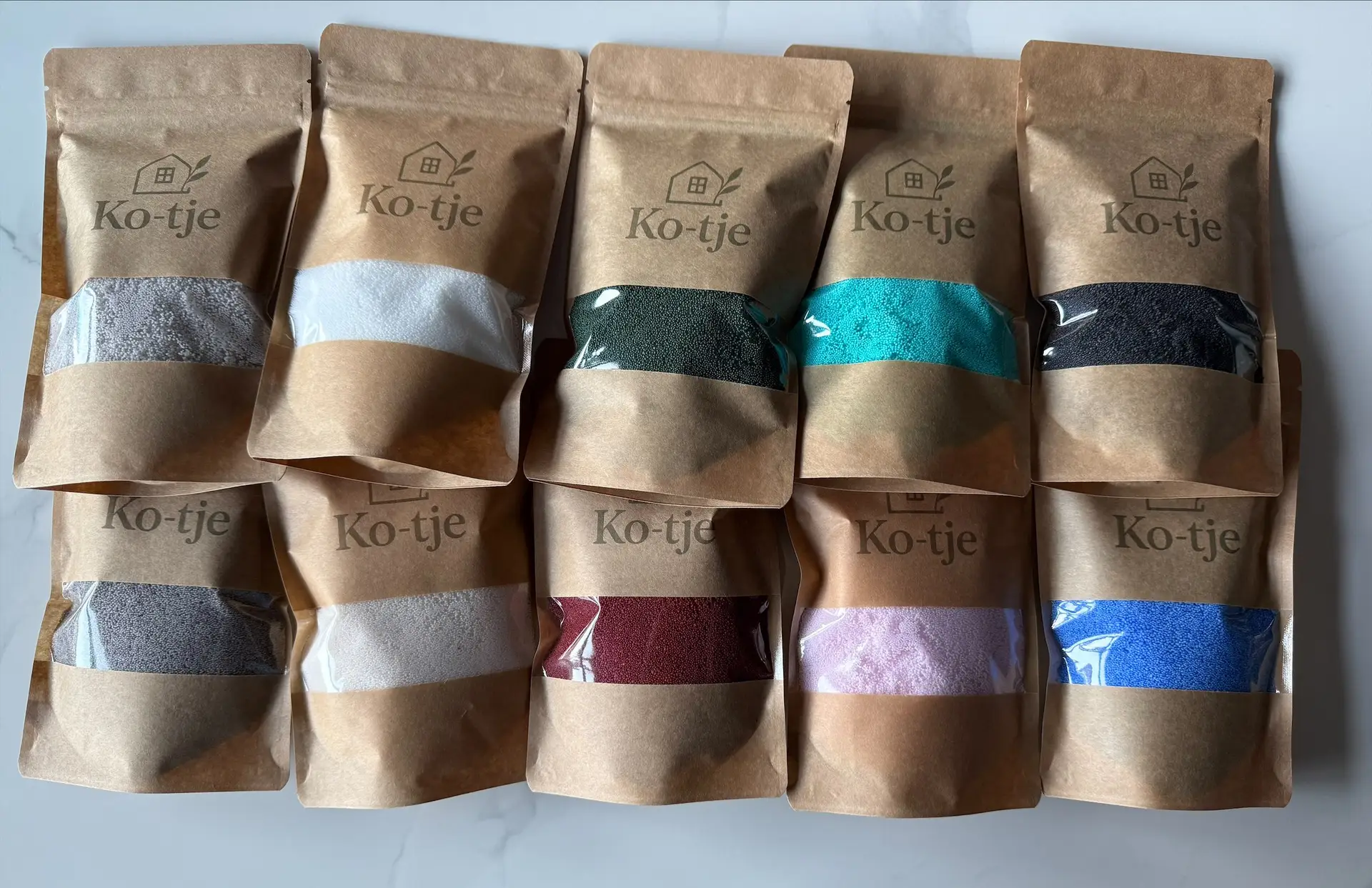 Ko-tje kaarsenzand - blauw - Afbeelding 2