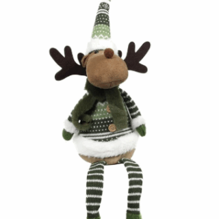Rendier hangende benen groen 58cm