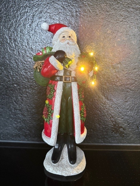 Kerstman met LED-verlichting