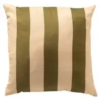 Textino - APOLLO - buitenkussen 45x45 cm - gestreept - Olive Branch - groen, beige