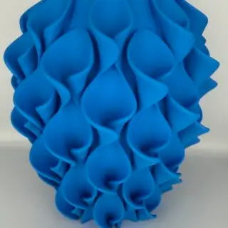 Vaas - Lelie - Blauw - Waterdicht