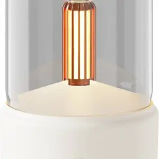 Aroma Diffuser | Tafellamp (wit) | Kaarslicht | Aroma Diffuser Luchtbevochtiger | Ø9.5cm